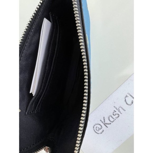 Coach Corner Zip Wristlet With Bow Floral Print - Picture 4 of 5